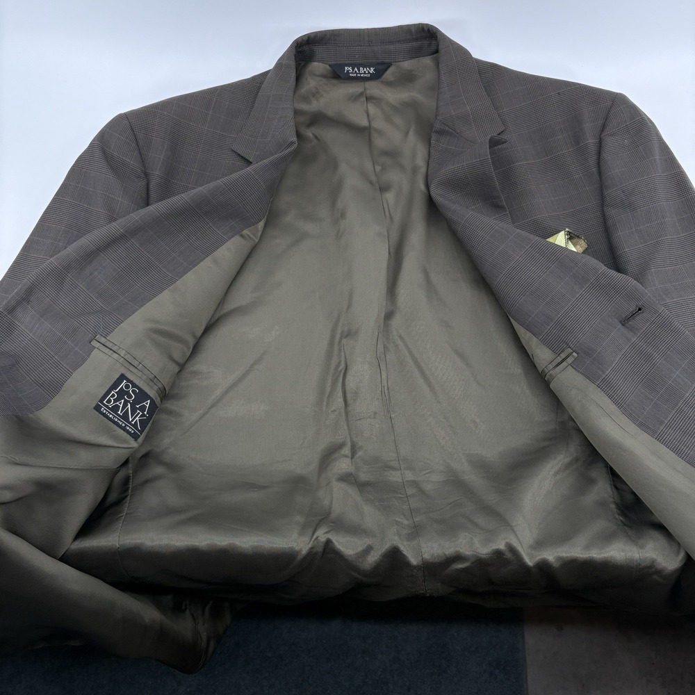 Brooks Brothers Explorer Regent Fit Sport Coat Blazer‎ 46L Mens Brown Check Wool - Picture 6 of 12